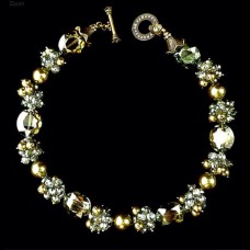 SWEET ROMANCE Ожерелье "Оливковые кристаллы"